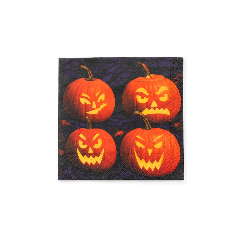 Halloween Ghoulish Grins Large Napkins 6.5 in (Folded)