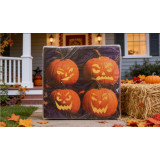 Halloween Ghoulish Grins Large Napkins 6.5 in (Folded)