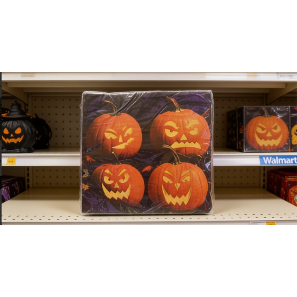 Halloween Ghoulish Grins Large Napkins 6.5 in (Folded)