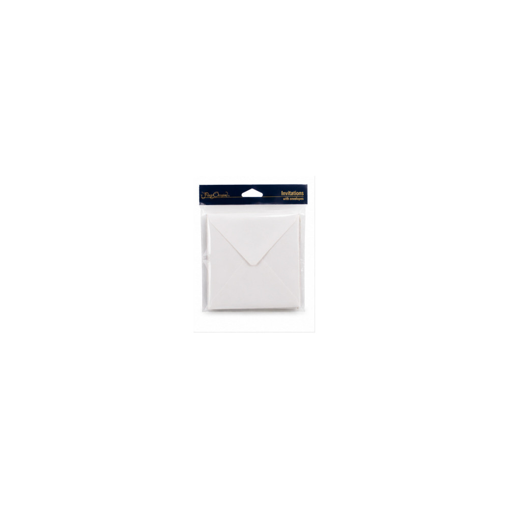 Christmas Holiday Invitations with Envelopes – Gold You're Invited Cards with Holly and Berry Design