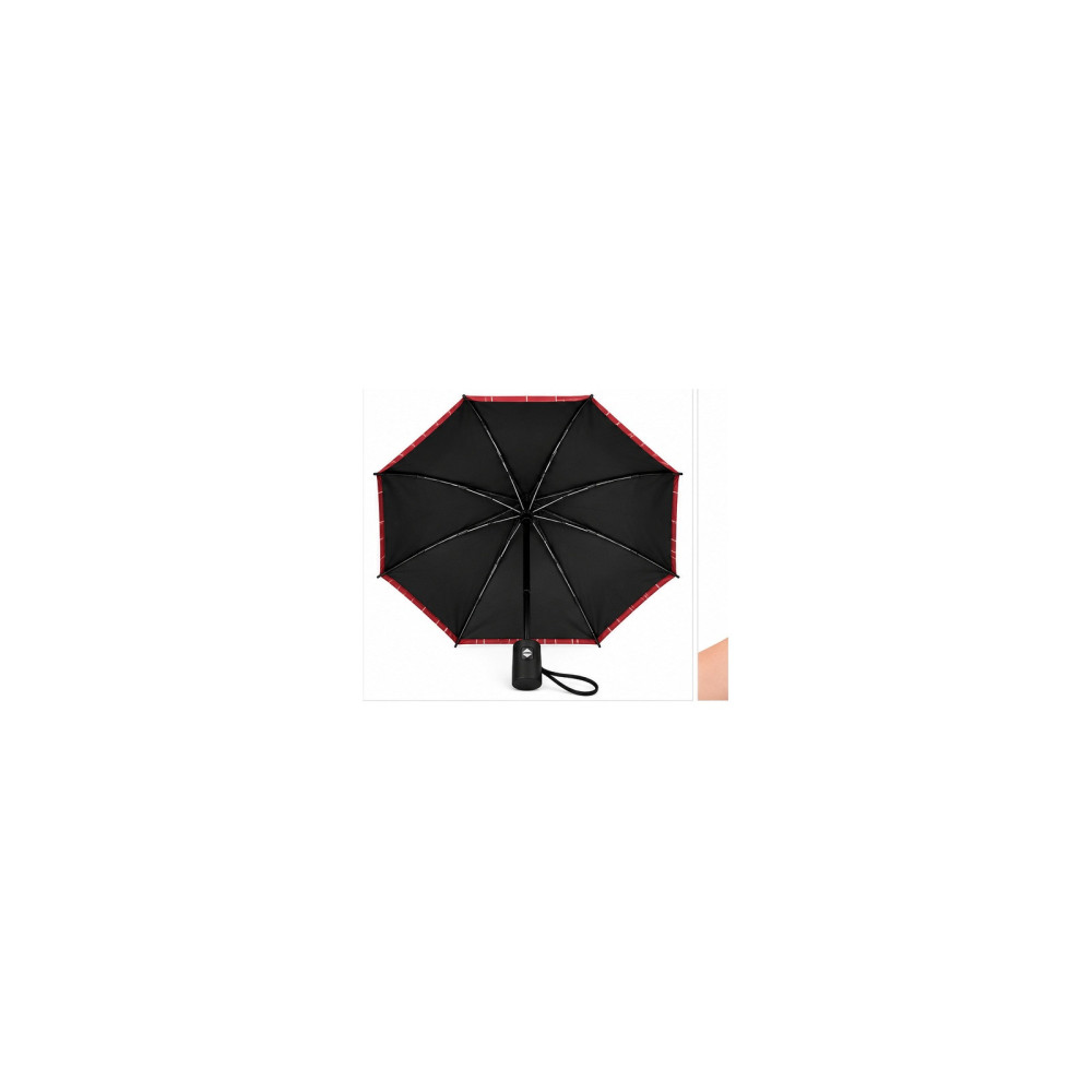 Red Geometric Print Folding Umbrella